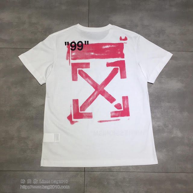 OFF White男裝 19春夏新款 OFF男短袖 白色  tzy1682